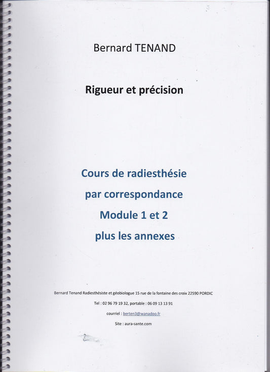 COURS PAR CORRESPONDANCE DE RADIESTHÉSIE